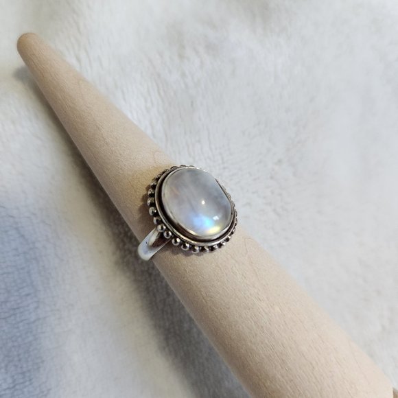 Jewelry - Sterling Silver and Moonstone Ring Size 6
